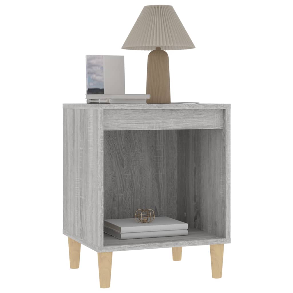 Comodino 2 pz Grigio Sonoma 40x35x50 cm cod mxl 29976