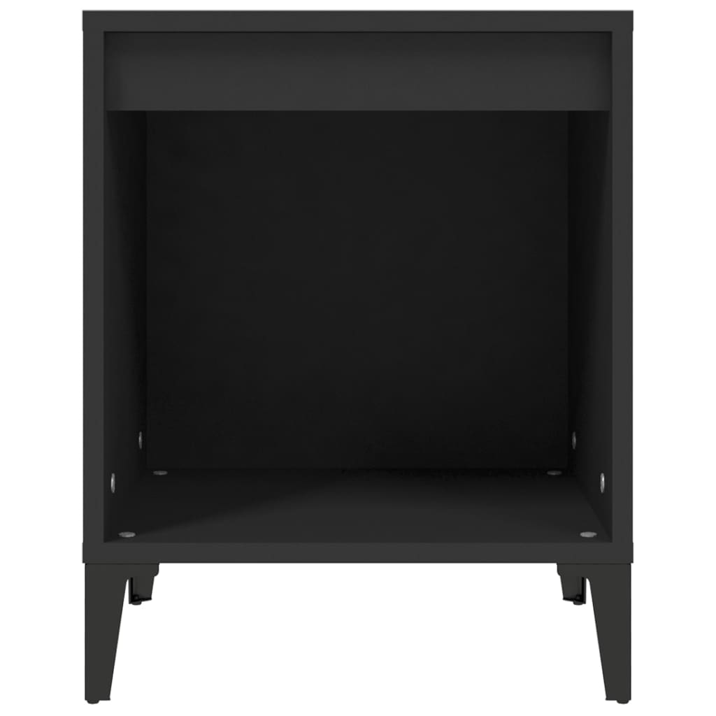 Comodini 2 pz Nero 40x35x50 cm cod mxl 31033