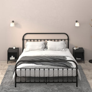 Comodini 2 pz Nero 40x35x50 cm cod mxl 31033