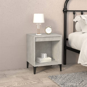 Comodini 2 pz Grigio Cemento 40x35x50 cm cod mxl 30076