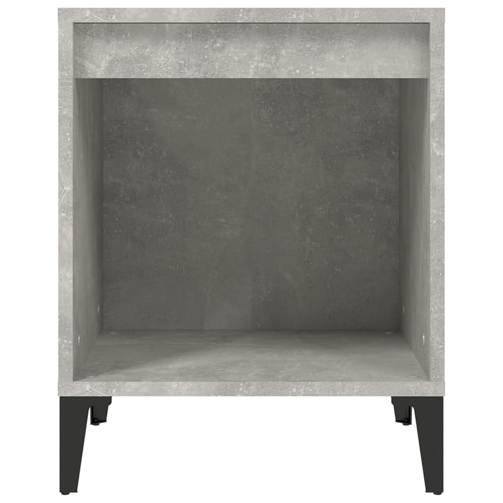 Comodini 2 pz Grigio Cemento 40x35x50 cm cod mxl 30076