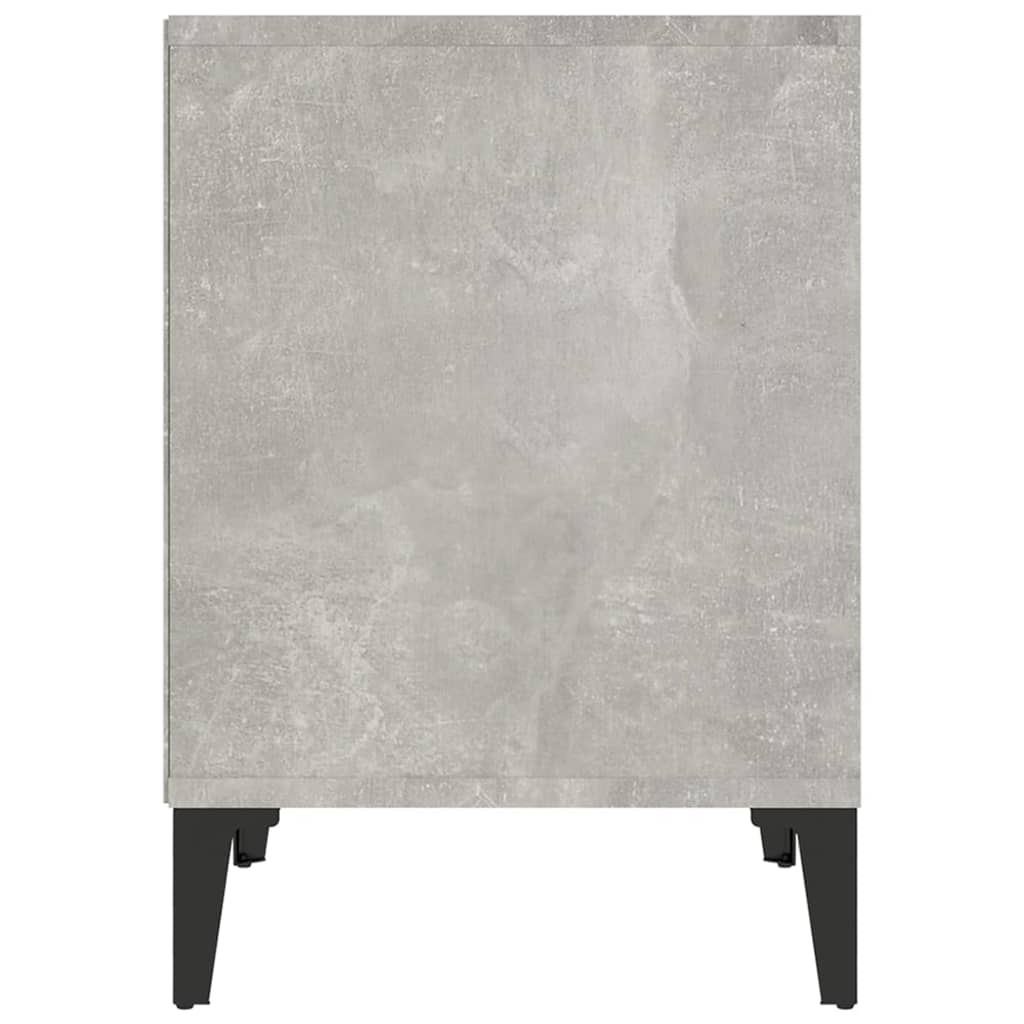 Comodini 2 pz Grigio Cemento 40x35x50 cm cod mxl 30076