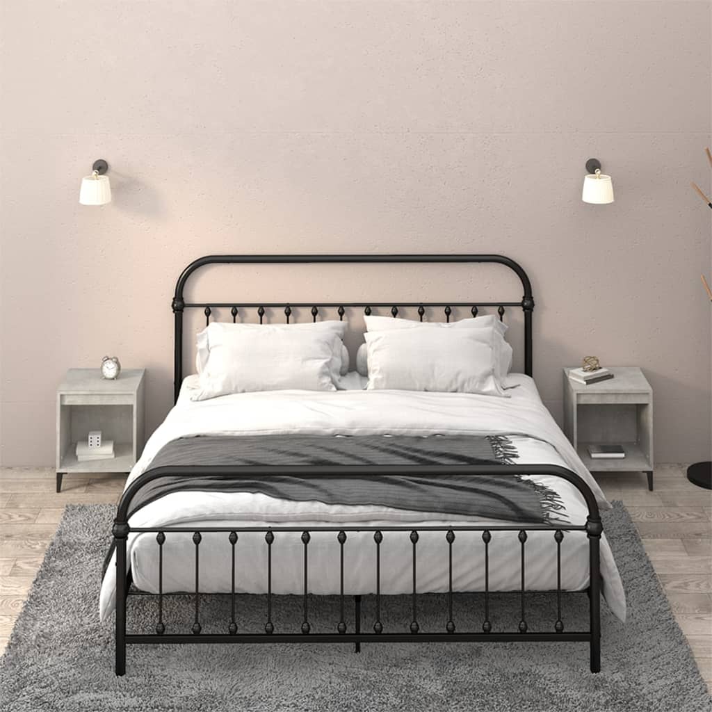 Comodini 2 pz Grigio Cemento 40x35x50 cm cod mxl 30076