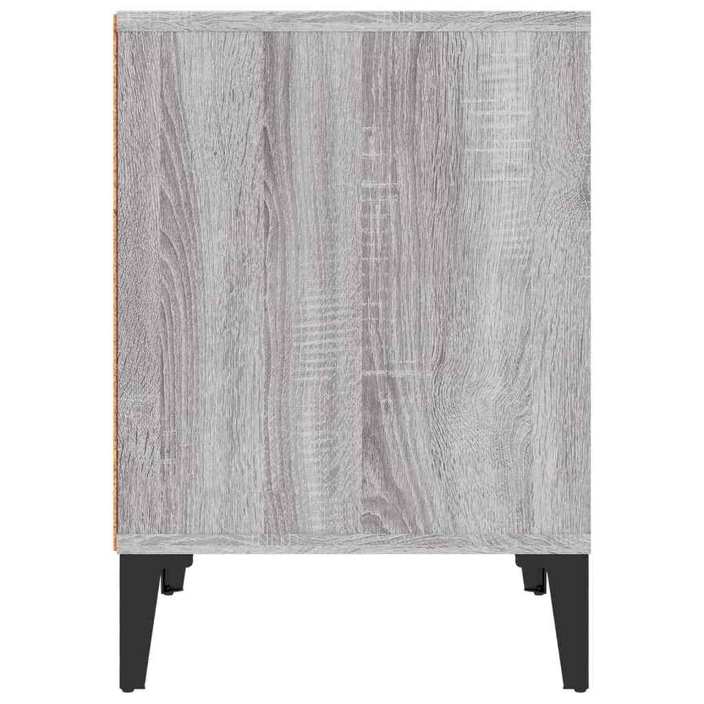 Comodino Grigio Sonoma 40x35x50 cm cod mxl 30085