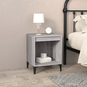 Comodino Grigio Sonoma 40x35x50 cm cod mxl 30085