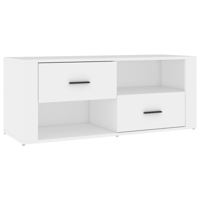 Mobile Porta TV Bianco 100x35x40 cm in Legno Multistrato cod mxl 25877