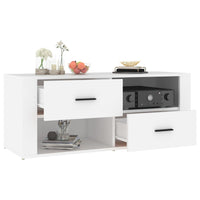 Mobile Porta TV Bianco 100x35x40 cm in Legno Multistrato cod mxl 25877