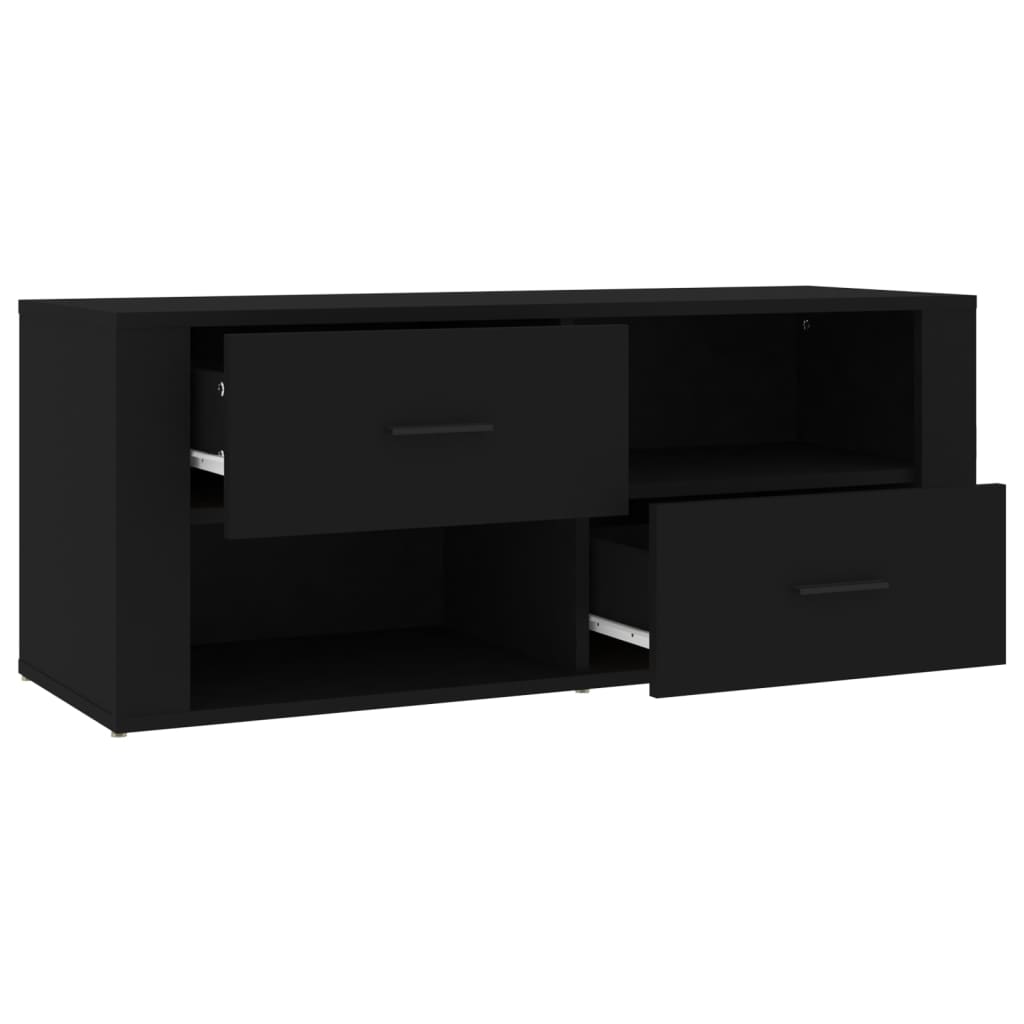 Mobile Porta TV Nero 100x35x40 cm in Legno Multistrato cod mxl 23975