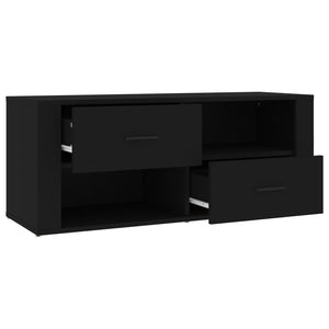 Mobile Porta TV Nero 100x35x40 cm in Legno Multistrato cod mxl 23975