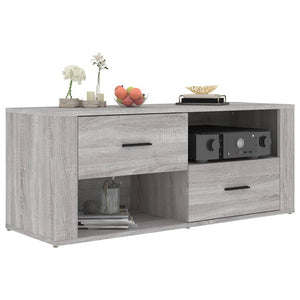 Mobile TV Grigio Sonoma 100x35x40 cm in Legno Multistrato 823105