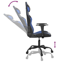 Sedia da Gaming Nera e Blu in Similpelle 3143641