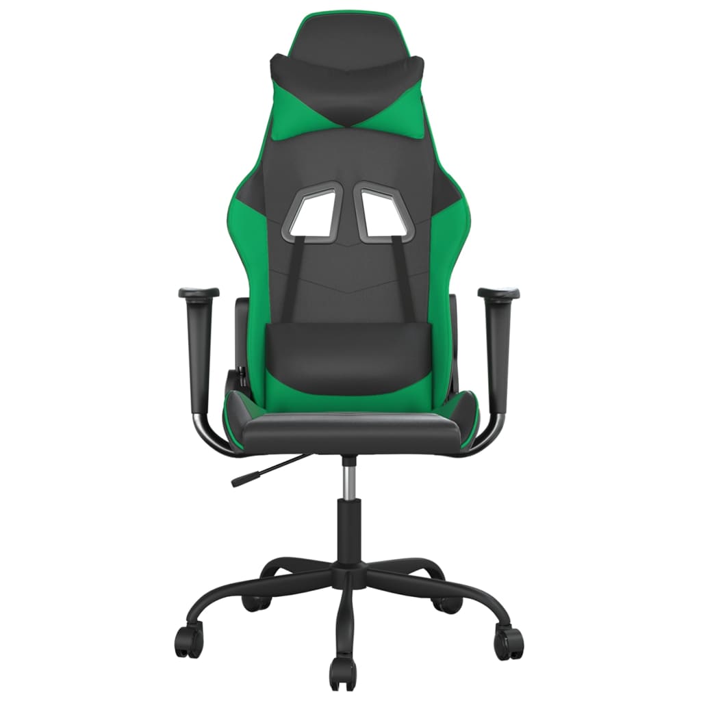 Sedia da Gaming Nera e Verde in Similpellecod mxl 75883