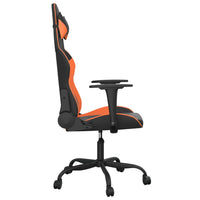 Sedia da Gaming Nero e Arancione in Similpelle 3143647