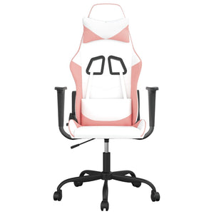 Sedia da Gaming Bianco e Rosa in Similpelle 3143650