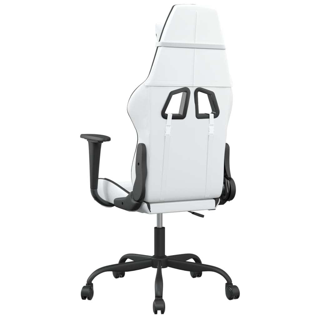 Sedia da Gaming Bianco e Nero in Similpelle 3143651