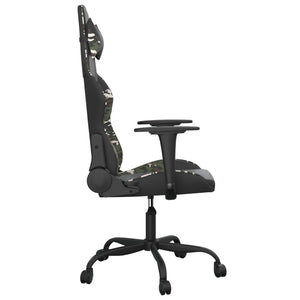 Sedia da Gaming Nero e Mimetico in Similpelle 3143652