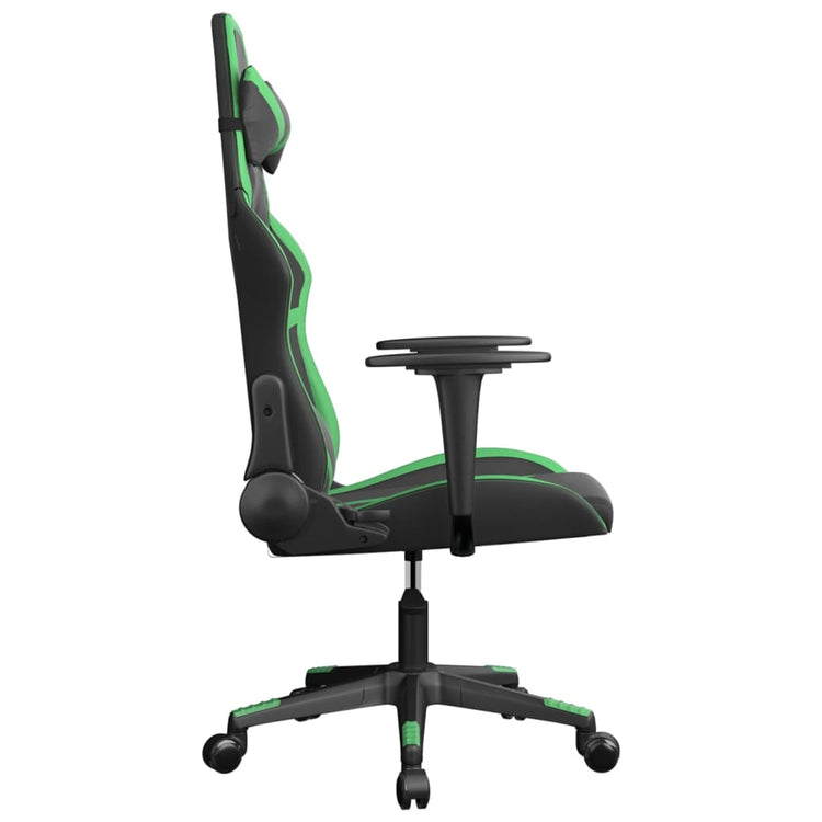 Sedia da Gaming Nera e Verde in Similpelle 3143668