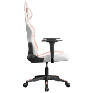 Sedia da Gaming Bianco e Rosa in Similpelle 3143673