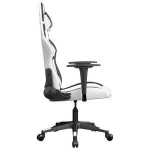 Sedia da Gaming Bianco e Nero in Similpelle 3143674