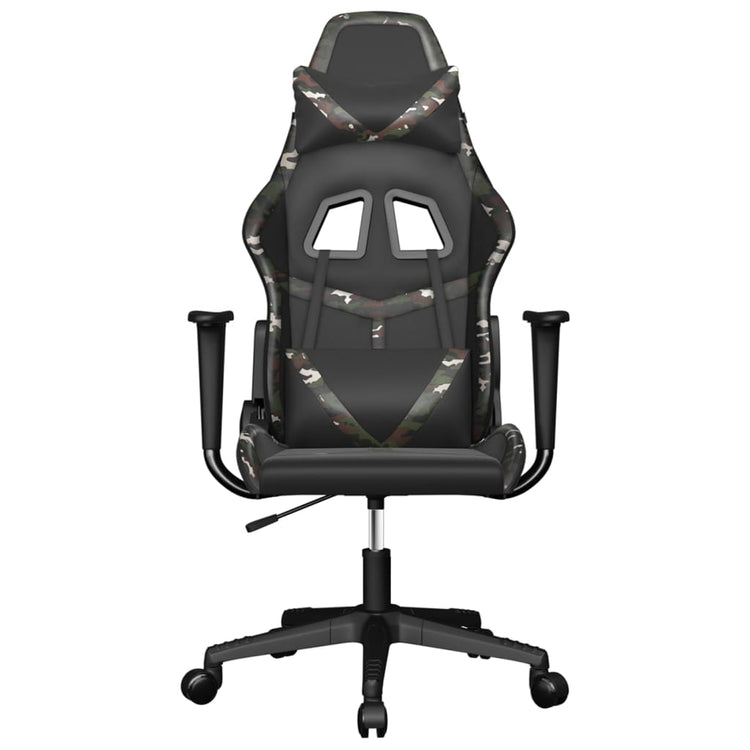 Sedia da Gaming Nero e Mimetico in Similpelle 3143675