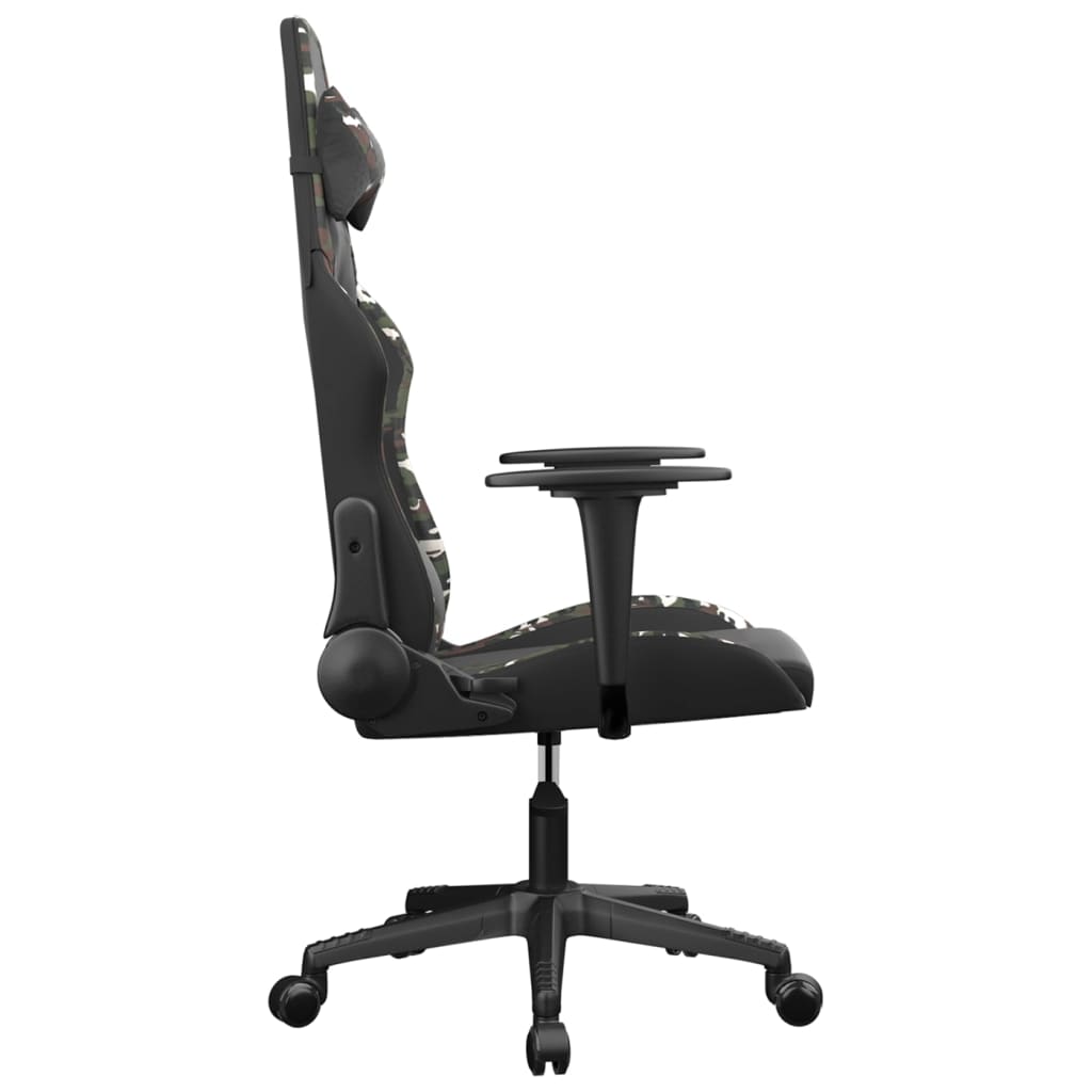 Sedia da Gaming Nero e Mimetico in Similpelle 3143675