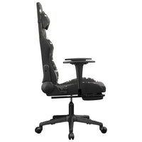 Sedia da Gaming con Poggiapiedi Nero e Mimetico in Similpelle cod mxl 71844