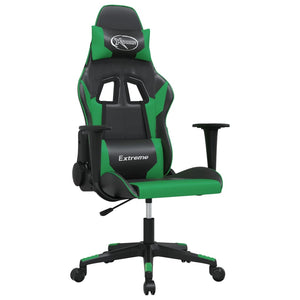 Sedia da Gaming Nera e Verde in Similpelle 3143690