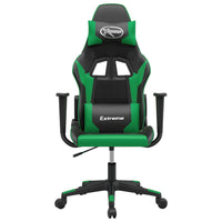 Sedia da Gaming Nera e Verde in Similpelle 3143690