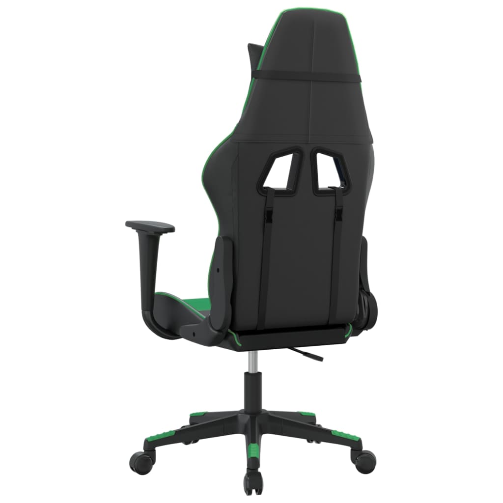 Sedia da Gaming Nera e Verde in Similpelle 3143690