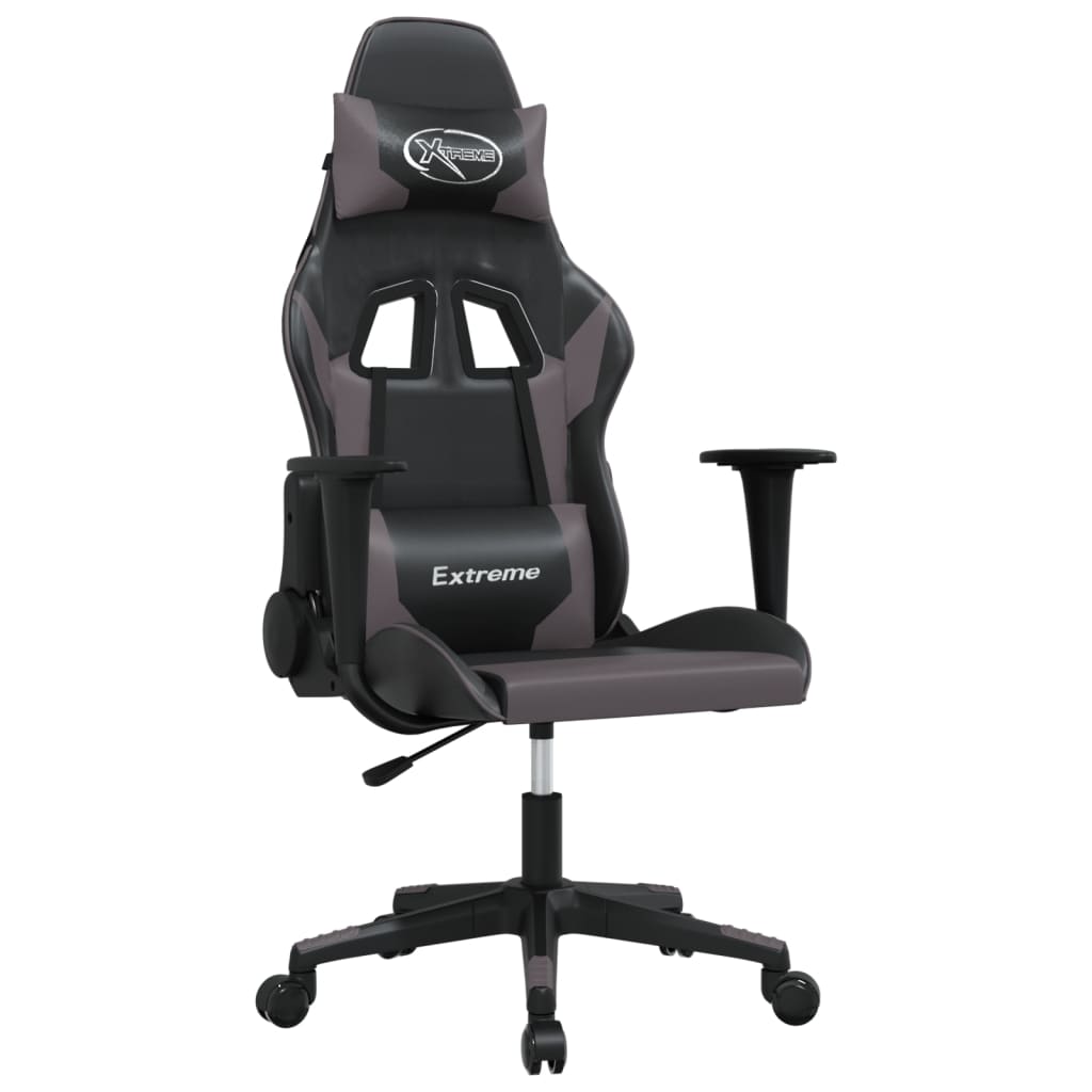 Sedia da Gaming Nera e Grigia in Similpellecod mxl 99876