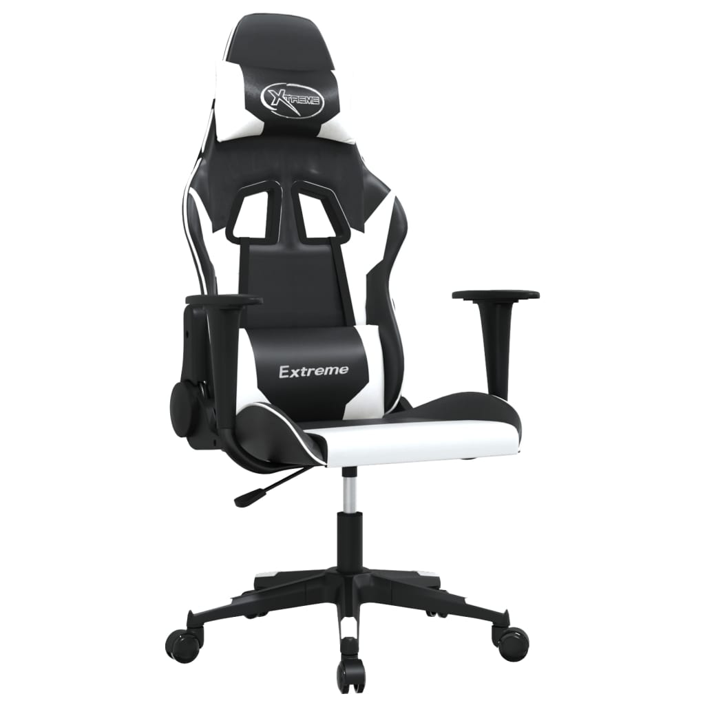 Sedia da Gaming Nero e Bianco in Similpelle 3143692