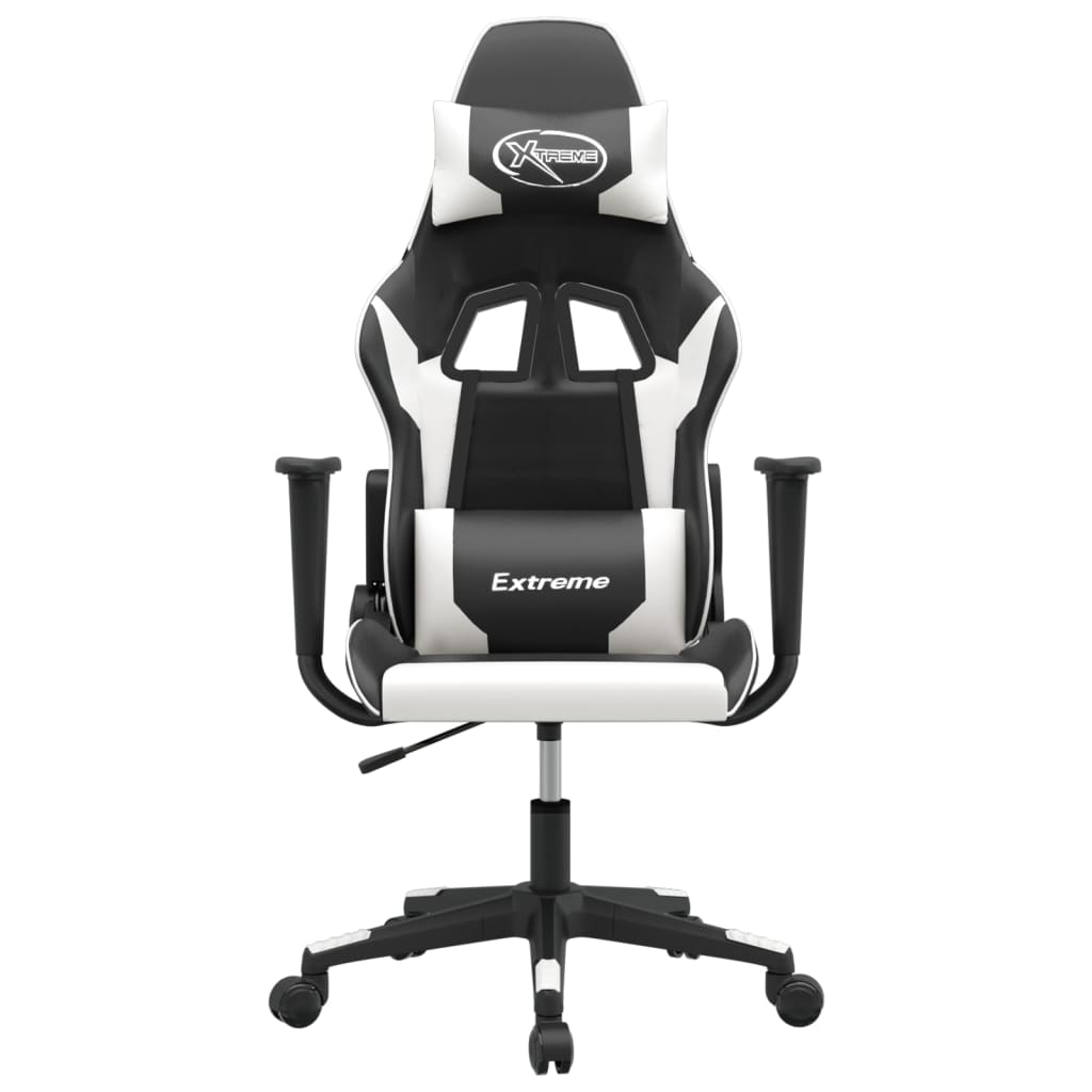 Sedia da Gaming Nero e Bianco in Similpelle 3143692