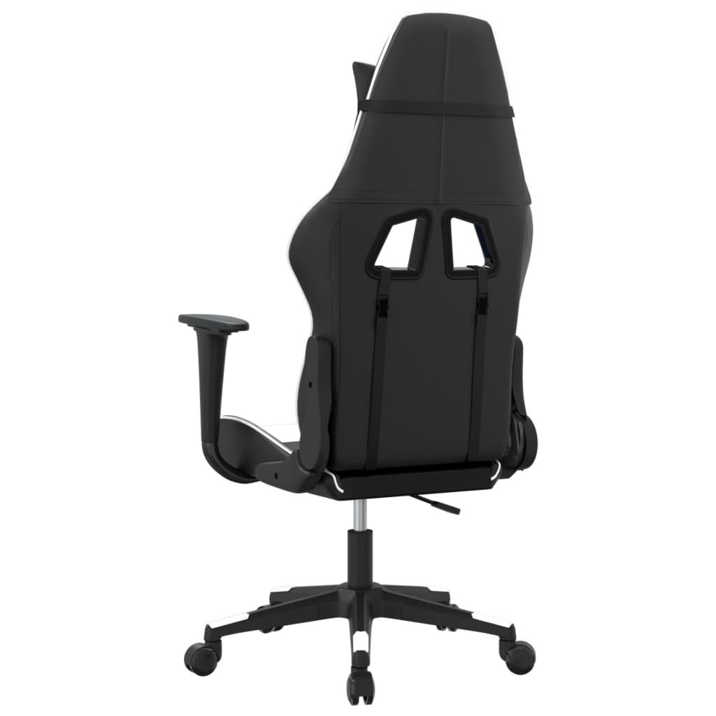 Sedia da Gaming Nero e Bianco in Similpelle 3143692