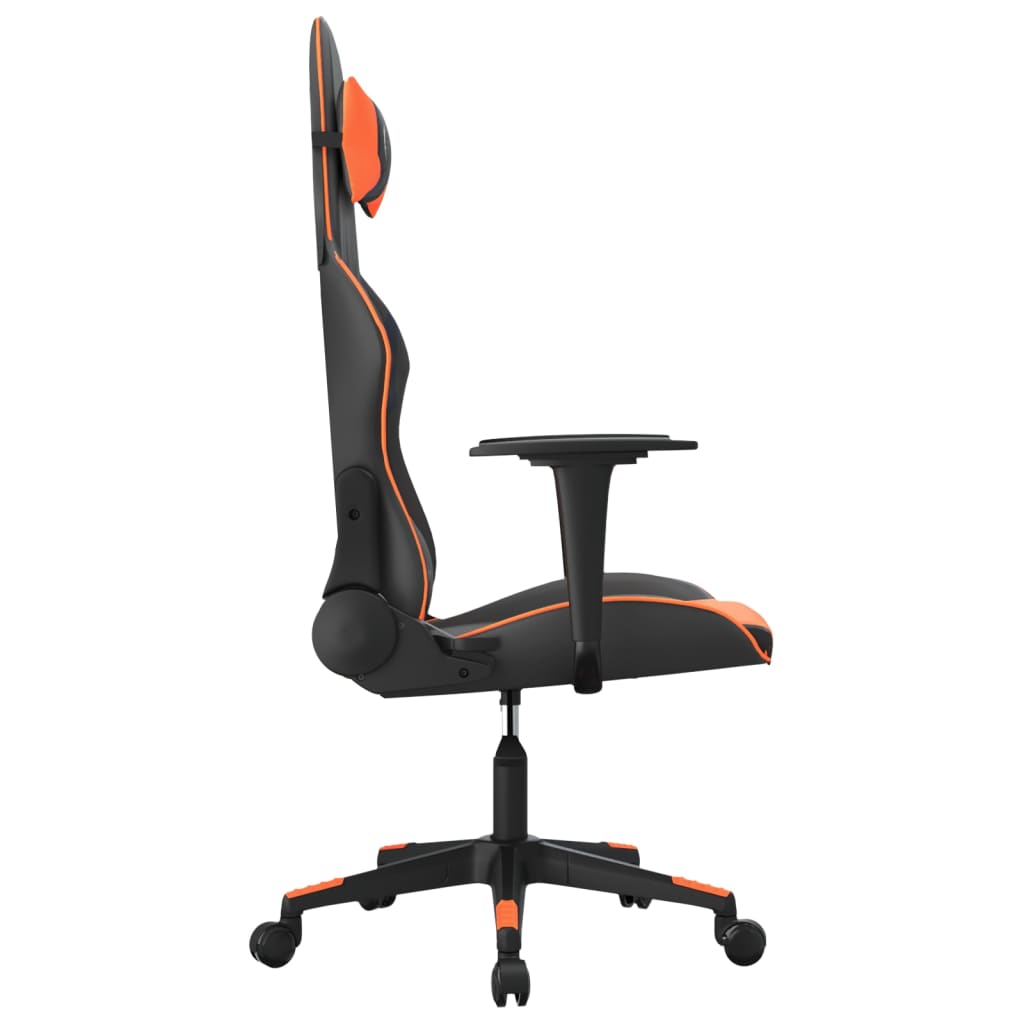 Sedia da Gaming Nero e Arancione in Similpelle 3143693