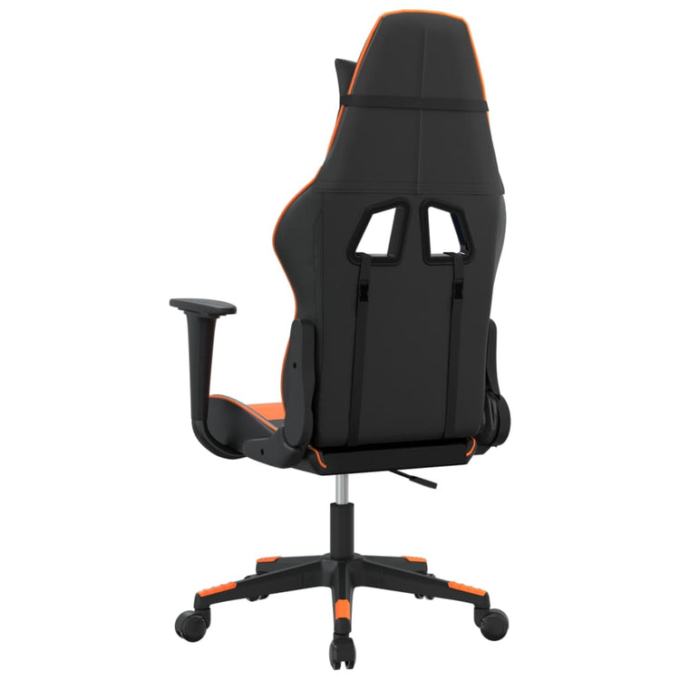 Sedia da Gaming Nero e Arancione in Similpelle 3143693