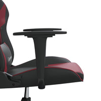 Sedia Gaming Nero e Rosso Vino in Similpelle 3143694