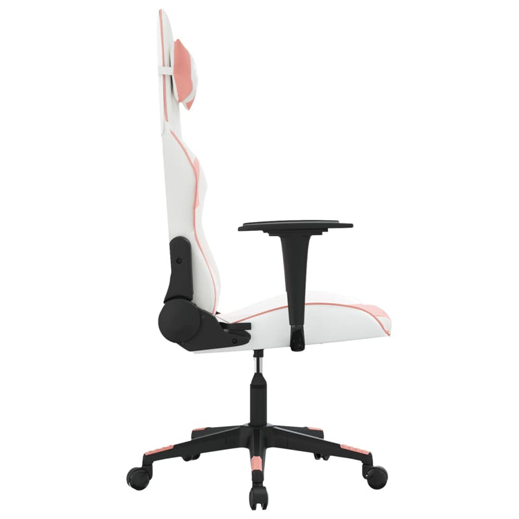 Sedia da Gaming Bianco e Rosa in Similpelle 3143696