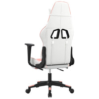 Sedia da Gaming Bianco e Rosa in Similpelle 3143696