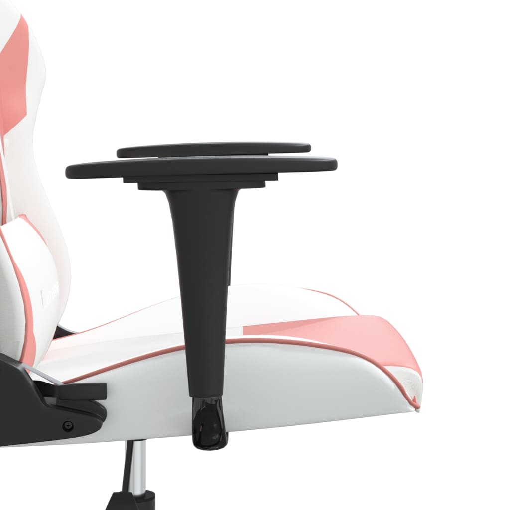 Sedia da Gaming Bianco e Rosa in Similpelle 3143696