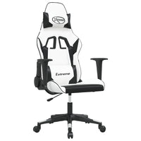 Sedia da Gaming Bianco e Nero in Similpelle 3143697