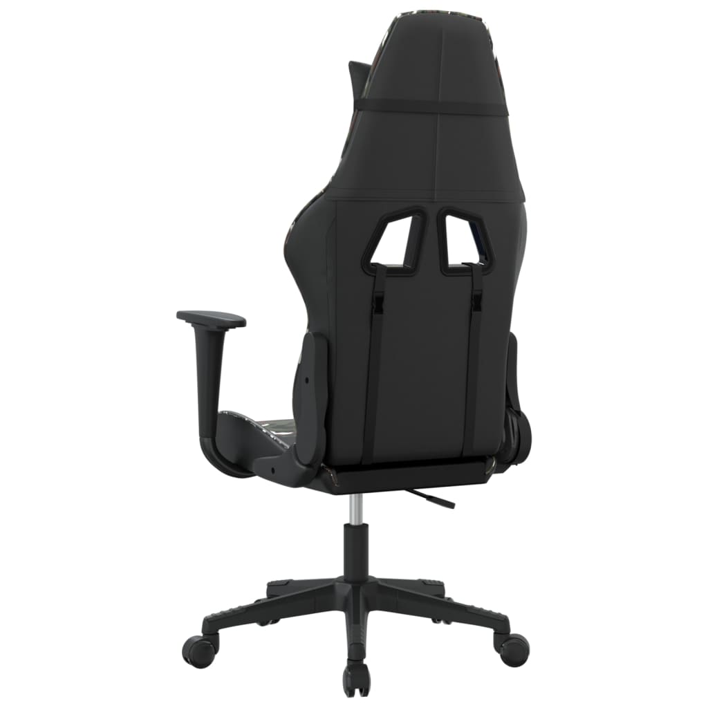 Sedia da Gaming Nero e Mimetico in Similpelle 3143698