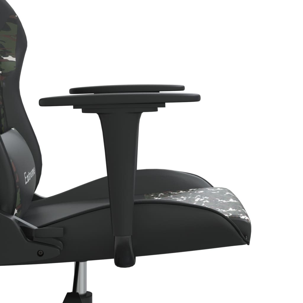 Sedia da Gaming Nero e Mimetico in Similpelle 3143698