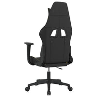 Sedia da Gaming Nero e Verde Chiaro in Tessuto 3143738