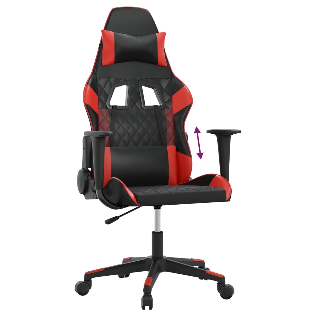 Sedia da Gaming Nera e Rossa in Similpelle 3143754