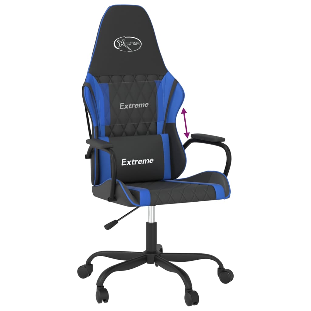 Sedia da Gaming Nera e Blu in Similpelle 3143775