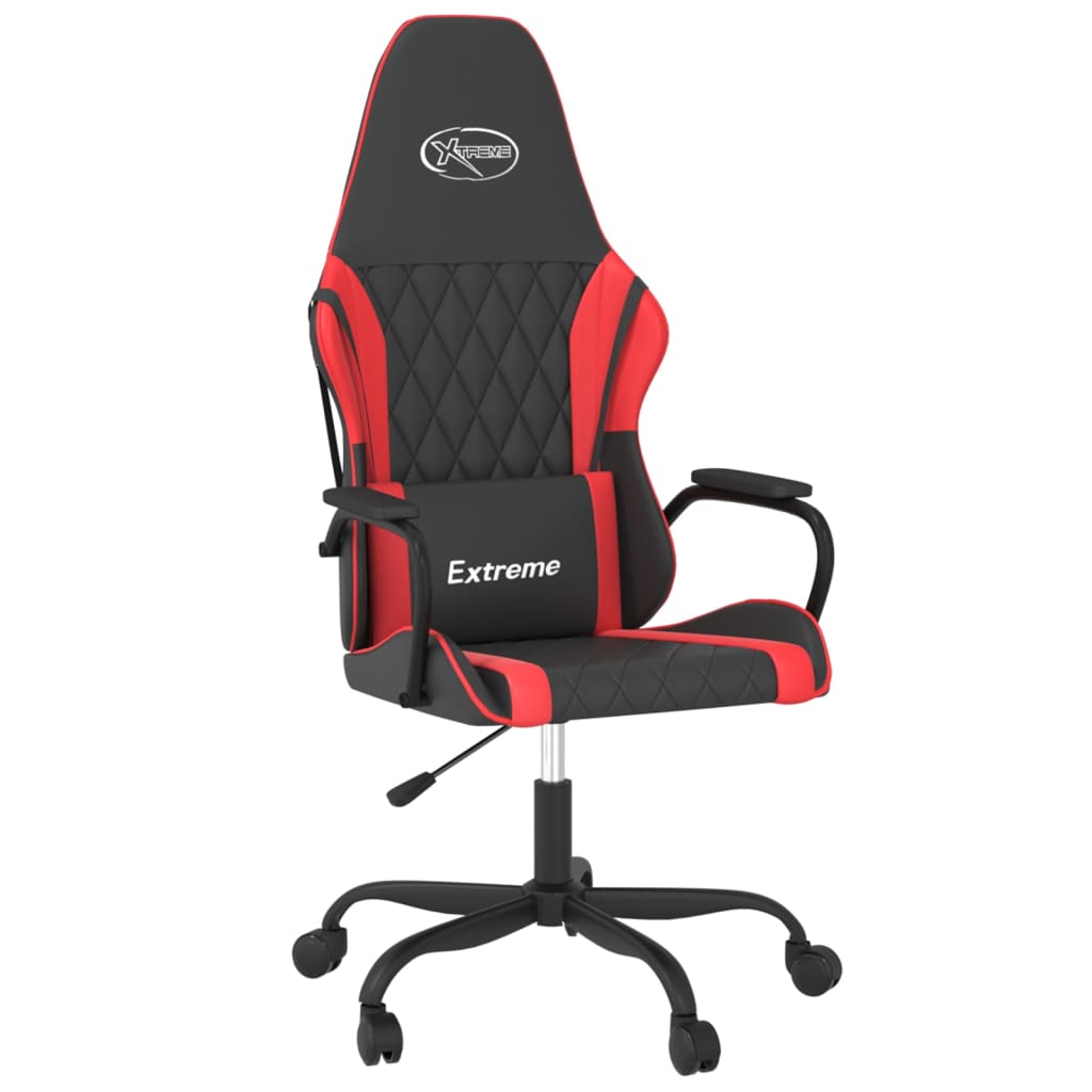 Sedia da Gaming Nera e Rossa in Similpelle 3143776