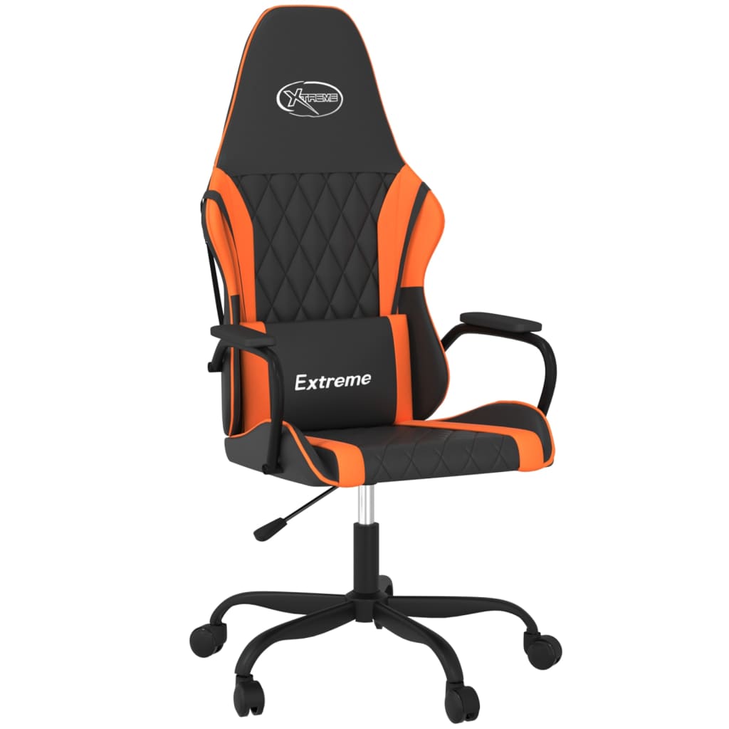 Sedia da Gaming Nero e Arancione in Similpellecod mxl 69535