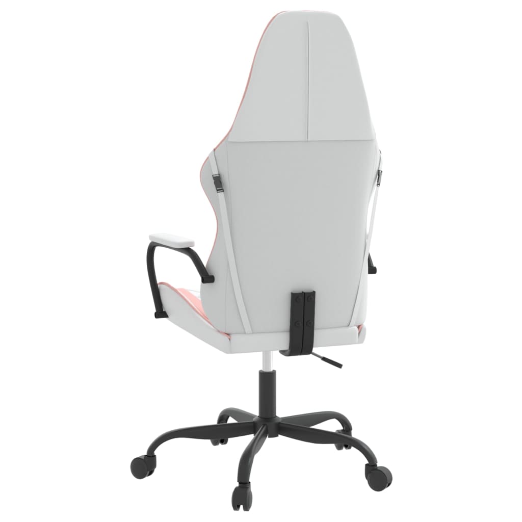 Sedia da Gaming Bianco e Rosa in Similpelle 3143784