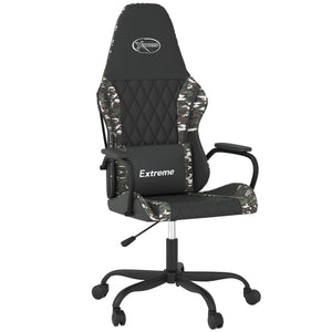 Sedia da Gaming Nero e Mimetico in Similpelle 3143786