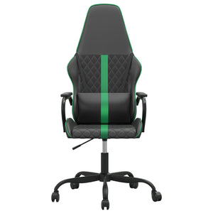 Sedia da Gaming Nera e Verde in Similpelle 3143790